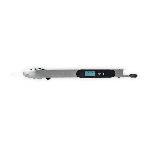 Innovative Tongs with Built-In Thermometer, Digital Display & Retractable Probe